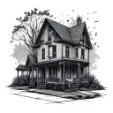 Trap House tattoo design idea