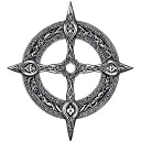 viking Celtic border circle. only. remove object in the center. white center. tattoo design idea