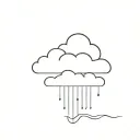 small cloud artwork tattoo design idea