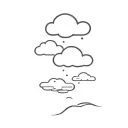 small cloud artwork tattoo design idea