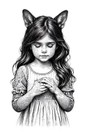 Daughter Holding hands picking tattoo design idea