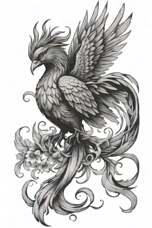 Phoenix, self-love tattoo design idea