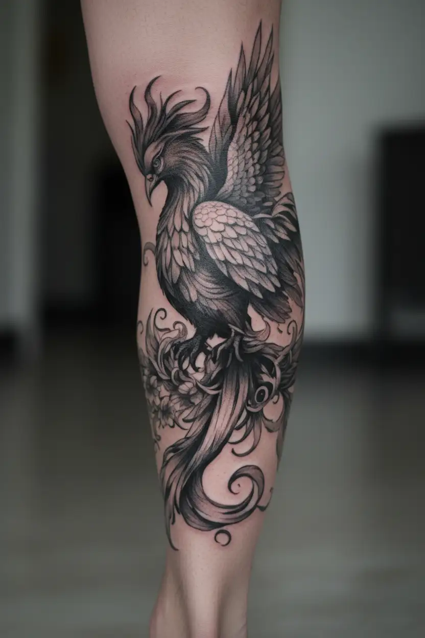 Phoenix, self-love tattoo design idea