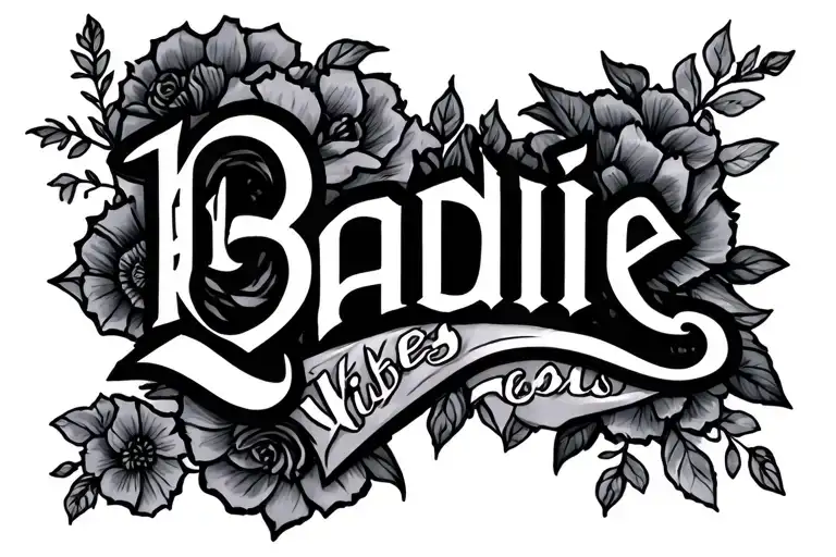 baddie vibes thigh tattoo tattoo design idea