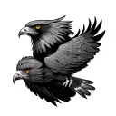 red kite perched tattoo design idea