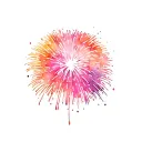firework bursting tattoo design idea