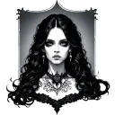 gothic tramp stamp  tattoo design idea