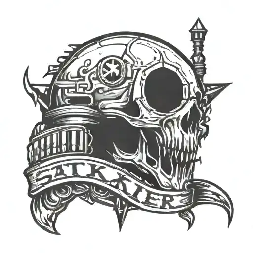 Stalker game logo tattoo design idea