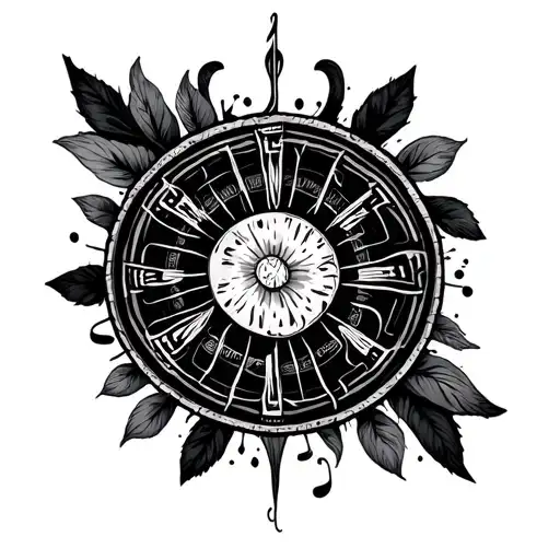 circle of fifths tattoo design idea
