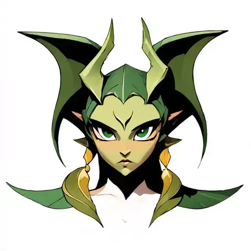 Please make me a midna true form tatoo from the legend of zelda twilight princess tattoo design idea