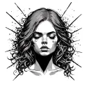 overthinking head tattoo design idea