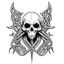 Celtic reaper tattoo design idea