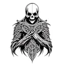 Celtic reaper tattoo design idea