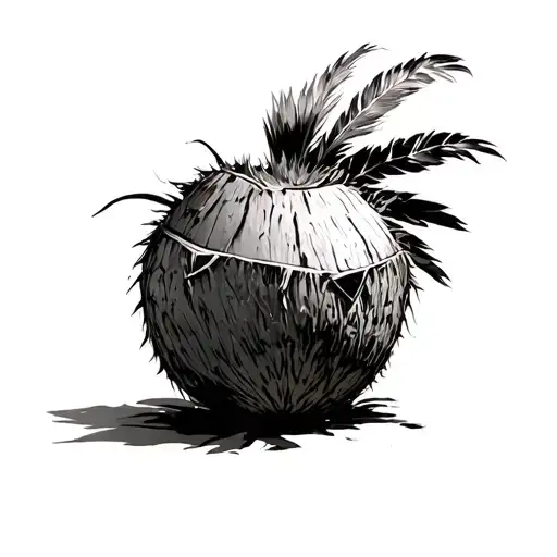 Cocomora warrior coconut from the Vaiana fairy tale 2 tattoo design idea