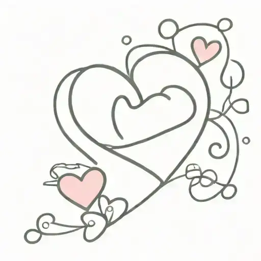 sweet heart candy heart tattoo design idea