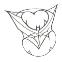 Batman logo simple tattoo design idea