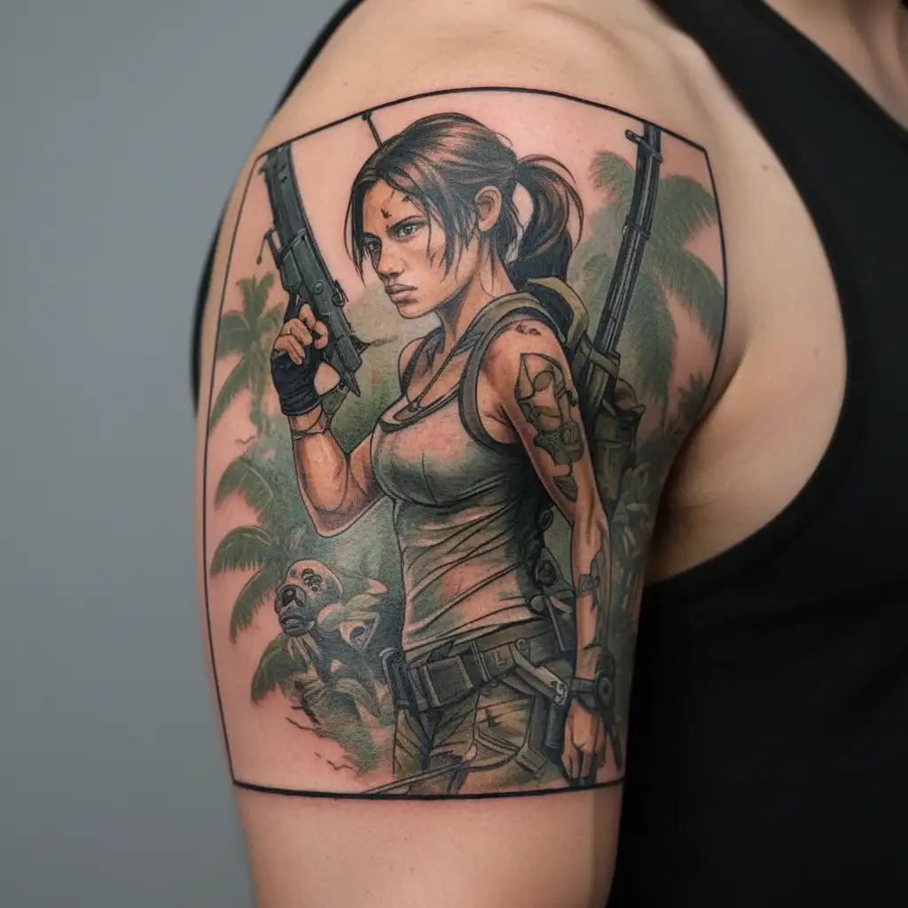 Tomb Raider tattoo design idea