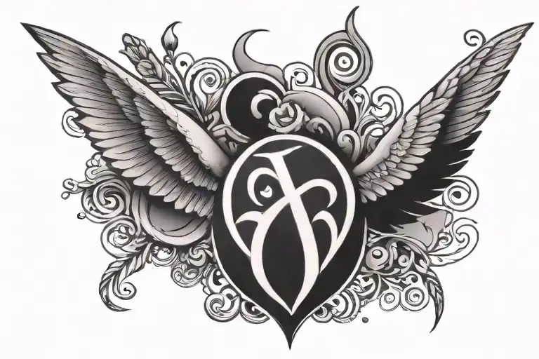 LGBT symbols tattoo design idea