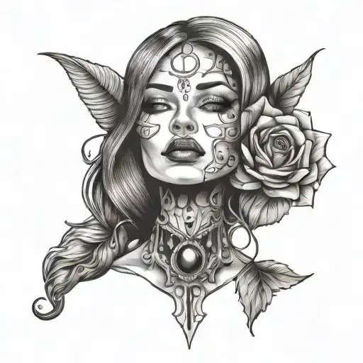 Femdom tattoo design idea