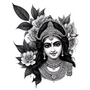 Laxmi tattoo design idea