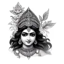 Laxmi tattoo design idea