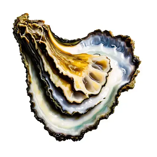 World oyster tattoo design idea