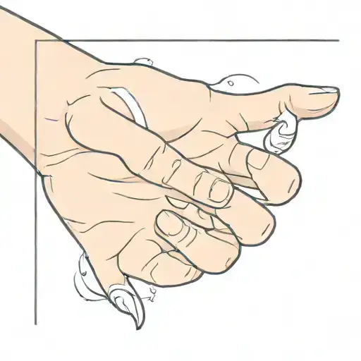 Paw and human hand reaching tattoo design idea