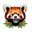 Red Panda tattoo design idea