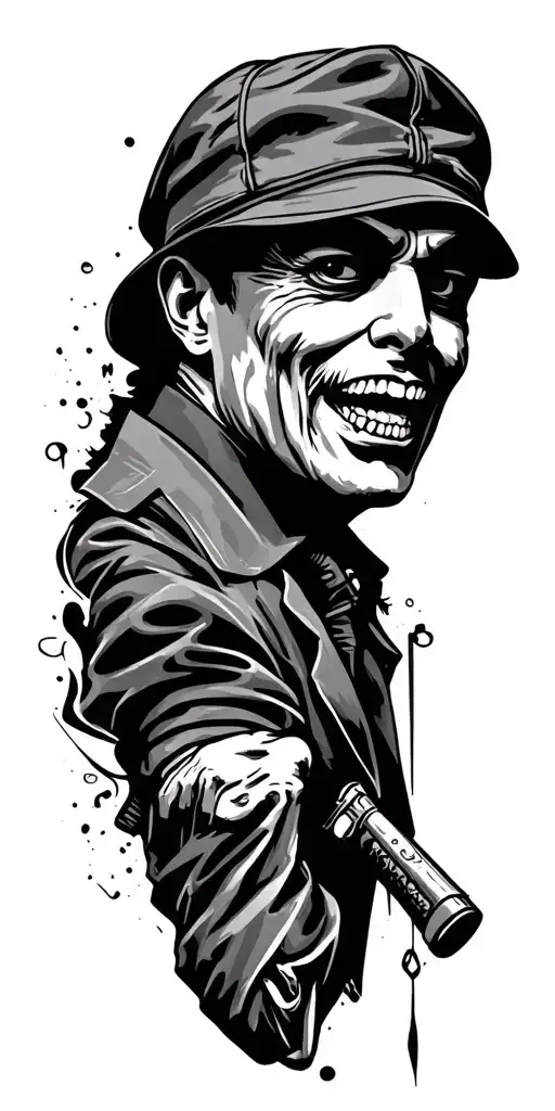 Gangster tattoo design idea