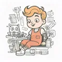 50s lol doll man tattoo design idea