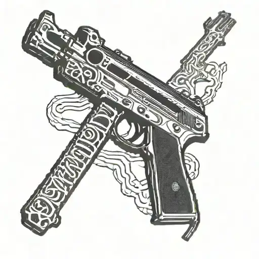 ak47 tattoo design idea