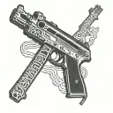 ak47 tattoo design idea