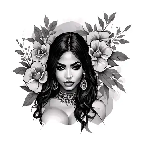 Aaliyah tattoo design idea