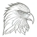 Philippine eagle head tattoo design idea