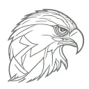 Philippine eagle head tattoo design idea