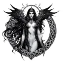 morrigan hekate celtic tattoo design idea
