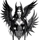 morrigan hekate celtic tattoo design idea