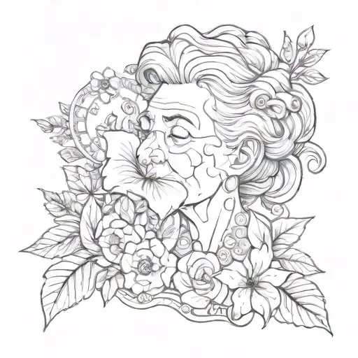 memorial for grandma known as "mama" tattoo design idea
