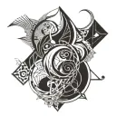 Alice eternity loop made tattoo design idea