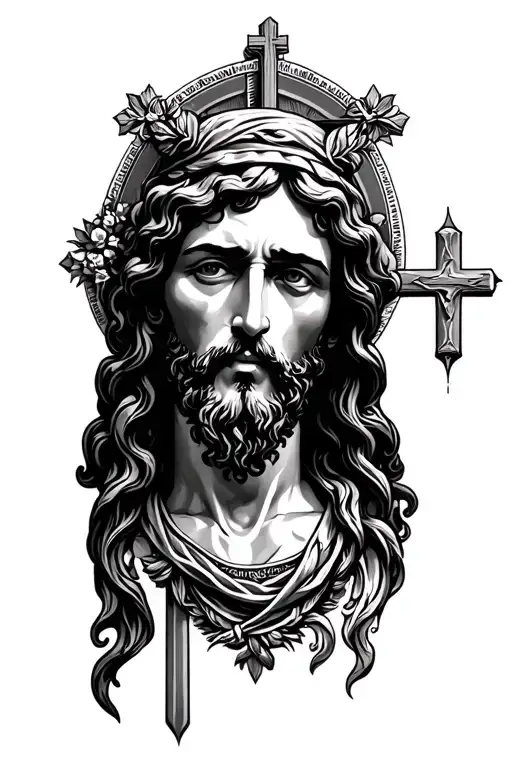 Ave Christus Rex tattoo design idea