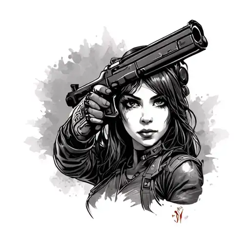 fallout nuka girl tattoo design idea