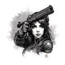 fallout nuka girl tattoo design idea