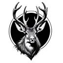 Jackalope tattoo design idea