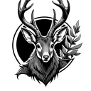 Jackalope tattoo design idea