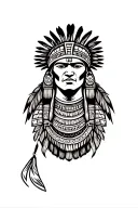 Mayan warrior tattoo design idea