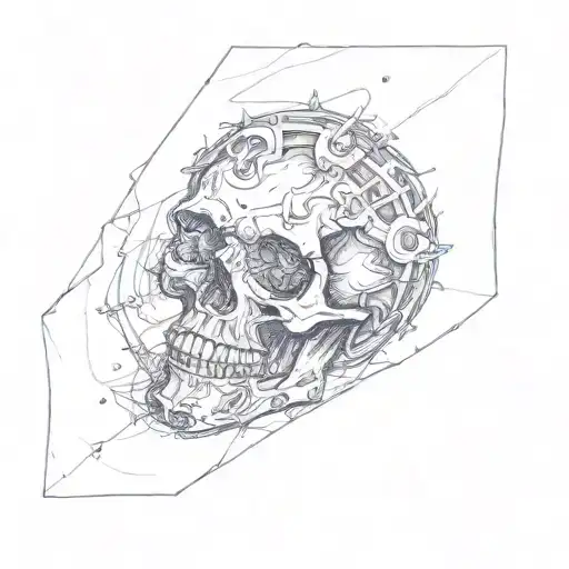 a skull and crossbones tattoo design idea