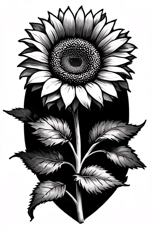 sunflower tattoo Brianna integrated in tattoo.  tattoo design idea