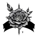 Hidden J tattoo design idea