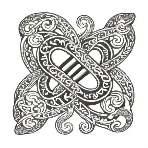 infinity symbol tattoo design idea