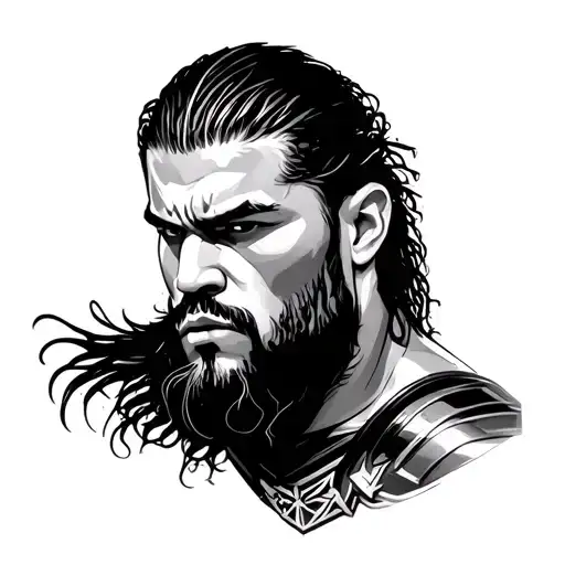The shield roman reigns wwe tattoo design idea